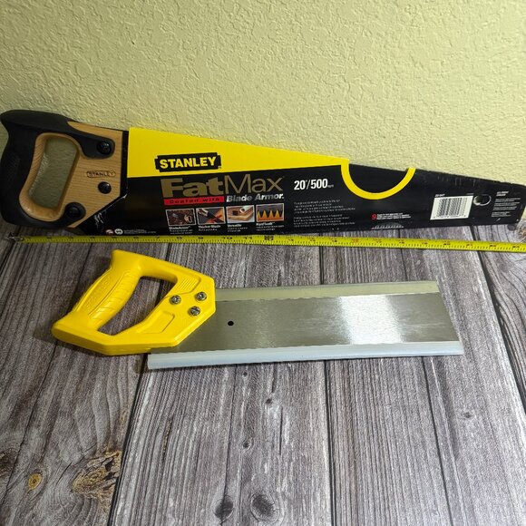 2 Stanley Hand Saws Fat Max 20/500, One a Miter Saw (ONLY) 12” x 3 ½” READ - Picture 2 of 14